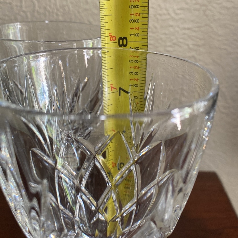 Set of 4, Vintage, Royal Doulton Crystal Wine Glasses - Picture 7 of 8